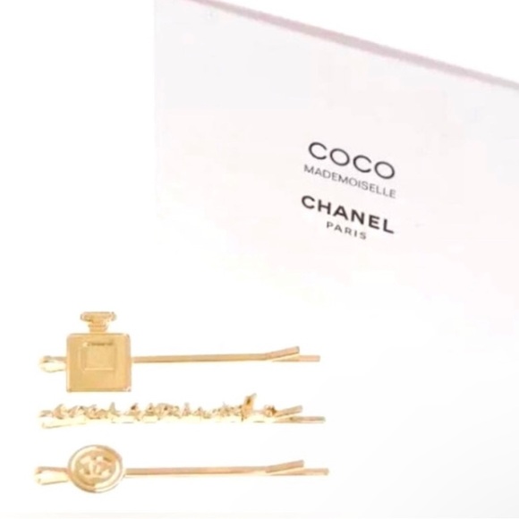 CHANEL COCO Hairpin / Hair Accessory Coco Mademoiselle Limited Edition Gold NIP - Picture 9 of 12